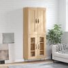 vidaXL Highboard Sonoma-Eiche 69,5x34x180 cm Holzwerkstoff