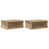 vidaXL Nachttisch 2 Stk. Artisan-Eiche 40 x 31 x 15 cm Holzwerkstoff