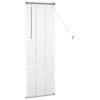 vidaXL Fensterjalousie mit Vorh&auml;ngen Silber Aluminium