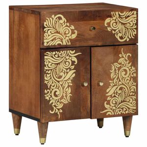 vidaXL Nachttisch mit T&uuml;r Honigbraun 50 x 33 x 60 cm Massivholz Mango