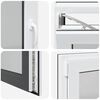 vidaXL Kellerfenster "RISOR" 80x70 cm Drehkipp DIN Links Anthrazit