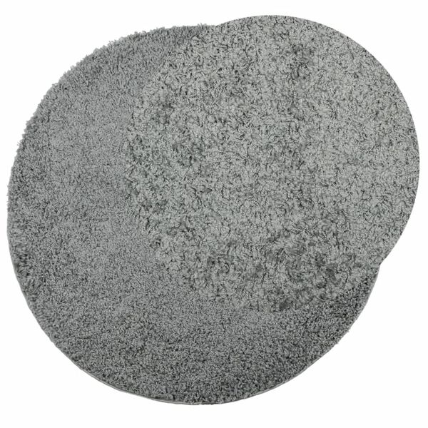 vidaXL Teppich Shaggy Hochflor Modern Gr&uuml;n &Oslash; 240 cm