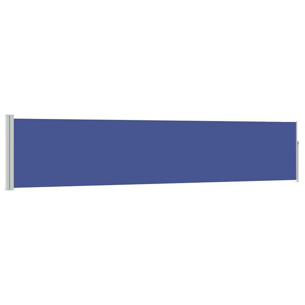 vidaXL Ausziehbare Seitenmarkise 100&times;500 cm Blau