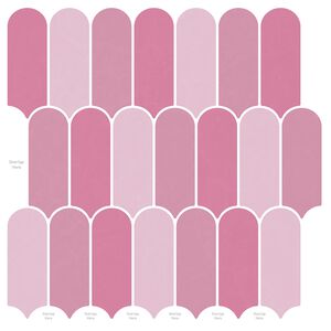 vidaXL Federfliese 10 pcs Rosa 30 x 30 cm Polyurethan und PET