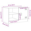 vidaXL TV-Schrank Olivgr&uuml;n 67x39x44 cm Stahl