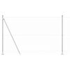 vidaXL Zaun mit Pfosten Silber 1,5 x 25 m PVC-beschichteter Stahl