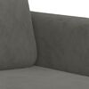 vidaXL 2-Sitzer-Sofa Dunkelgrau 140 cm Samt