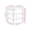 vidaXL Schuhbank Sonoma-Eiche 42x42x45 cm Holzwerkstoff