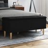 vidaXL Sitzbank mit Stauraum Schwarz 102x42x46 cm Holzwerkstoff