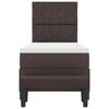 vidaXL Boxspringbett mit Matratze Dunkelbraun 80 x 200 cm Stoff