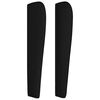 vidaXL Boxspringbett mit Matratze Schwarz 200x200 cm Stoff
