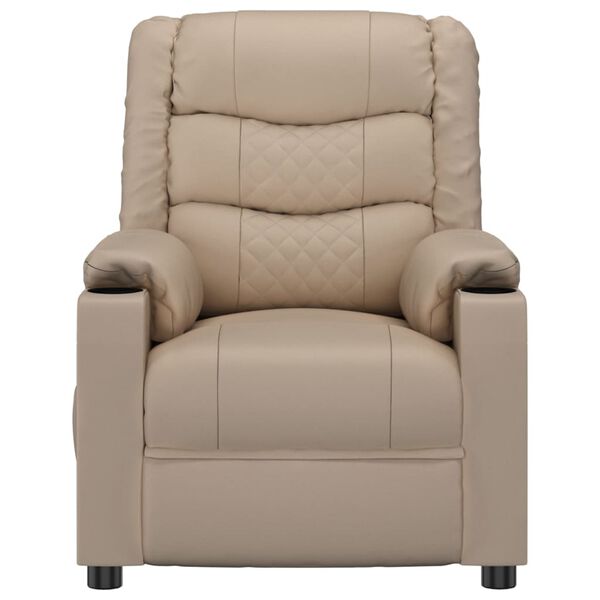 vidaXL Massagesessel Cappuccino-Braun Kunstleder