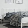 vidaXL Ersatz-Kopfteil Metall Wei&szlig; 180 cm