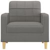 vidaXL Sofasessel Dunkelgrau 60 cm Stoff
