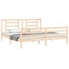 vidaXL Massivholzbett mit Kopfteil 200x200 cm