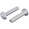 vidaXL Schraube mit Sperre Uni 2 Stk. Silber M6 x 30 mm Stahl