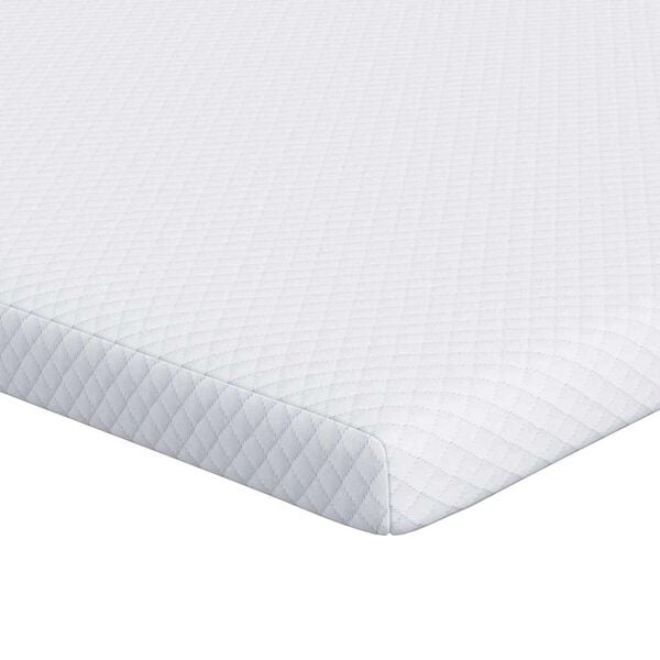 vidaXL Matratzenauflage Wei&szlig; 80 x 200 cm Jacquard Stoff