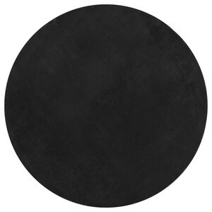 vidaXL Teppich HUARTE Kurzflor Weich und Waschbar Schwarz &Oslash; 160 cm