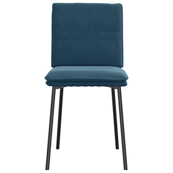vidaXL Esszimmerst&uuml;hle 2 Stk. Blau Samt