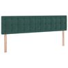 vidaXL Bett mit LED-Lichtleisten Dunkelgr&uuml;n 180 x 200 cm Samt