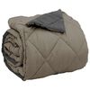 vidaXL Ganzjahresbettdecke Hellgrau und Anthrazit 220 x 260 cm