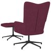 vidaXL Relaxsessel mit Hocker Lila Stoff