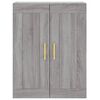 vidaXL Highboard Grau Sonoma 69,5x34x180 cm Holzwerkstoff