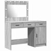 vidaXL Schminktisch 2 Stk. Grau 40 x 41 x 75 cm Holzwerkstoff