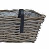 vidaXL H&auml;ngender Blumentopf Korb 2 pcs Grau 48 x 22 x 15 cm