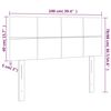 vidaXL Kopfteil Creme 100x5x78/88 cm Stoff