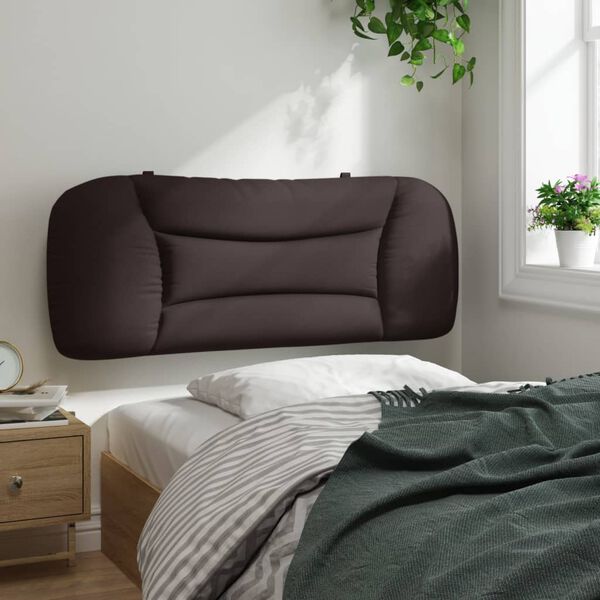 vidaXL Kopfteil-Kissen "Hvar" Dunkelbraun 100 cm Stoff