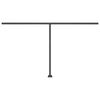 vidaXL Markise Manuell Einziehbar mit LED 400x350 cm Orange Braun