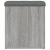 vidaXL Sitzbank mit Stauraum Grau Sonoma 42x42x45 cm Holzwerkstoff