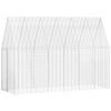 vidaXL Hasenk&auml;fig Silber 300 x 100 x 210 cm Verzinkter Stahl
