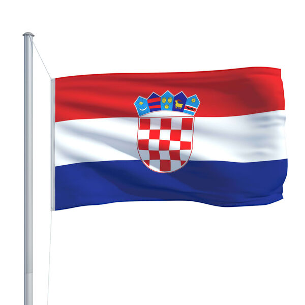 vidaXL Flagge Kroatiens 90&times;150 cm