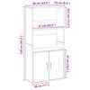 vidaXL B&uuml;cherregal Wei&szlig; 60x24x120 cm Holzwerkstoff