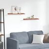 vidaXL Wandregal mit Regal 2 pcs Rot 60 x 9 x 3 cm Holzwerkstoff