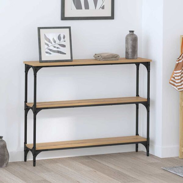 vidaXL Konsolentisch Artisan-Eiche 100 x 22,5 x 75 cm Holzwerkstoff