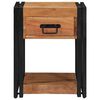 vidaXL Nachttisch Braun 40 x 40 x 50 cm Massivholz Akazie