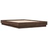 vidaXL Bettgestell Braun Eichen-Optik 150x200 cm Holzwerkstoff