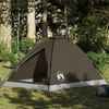 vidaXL Kuppel-Campingzelt 2 Personen Braun Wasserdicht