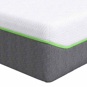 vidaXL Matratze Wei&szlig; und Grau 80 x 160 cm Jacquard-Stoff