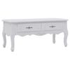 vidaXL Couchtisch 100x50x46 cm Wei&szlig;