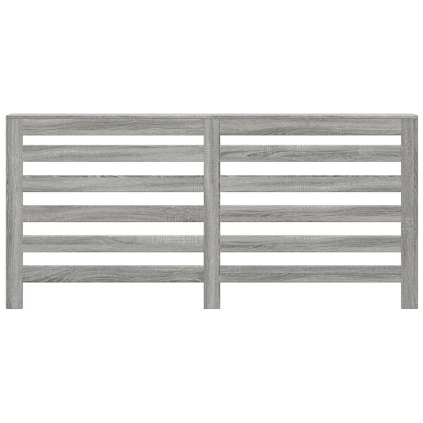vidaXL Heizk&ouml;rperverkleidung Grau Sonoma 175x20x82 cm Holzwerkstoff
