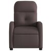 vidaXL Relaxsessel Elektrisch Dunkelbraun Stoff