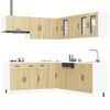 vidaXL 11-tlg. K&uuml;chenschrank-Set Kalmar Sonoma-Eiche Holzwerkstoff