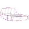 vidaXL Bettgestell ohne Matratze "Hanko" Schwarz 120x200 cm Samt