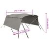 vidaXL 4-Bow Bimini-Top mit Seitenteilen 243x(185-198)x137 cm
