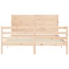 vidaXL Massivholzbett mit Kopfteil 160x200 cm