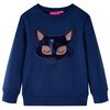 Kinder-Sweatshirt Marineblau 128